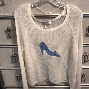 LC Lauren Conrad Cinderella Glass Slipper Sweater